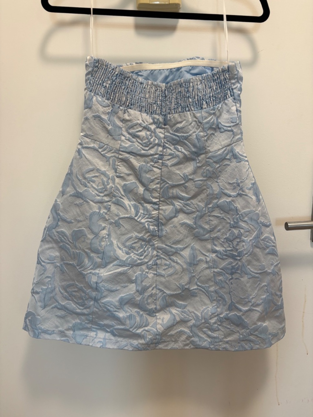 Princess Polly Cross Your Heart Strapless Mini Dress in Baby Blue Sz 4 - Picture 3 of 4